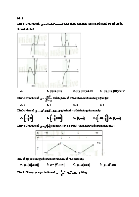 Đề kiểm tra môn Toán - Đề 21